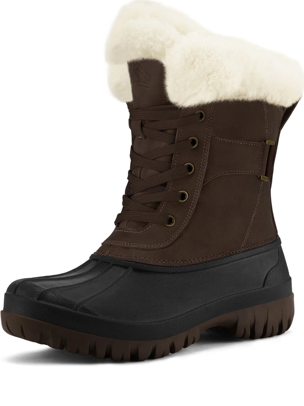 BRAND NEW Bocca Insulated Snow Boots Black Mid-calf Winter Boots Lace-up Size 6